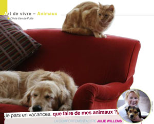 Pension pour chiens et chats, article rédigé par Julie Willems, comportementaliste animalier Auderghem