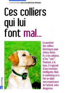 Pour ou contre les colliers électriques - Mon chien magazine - Juillet 2010_Page_1